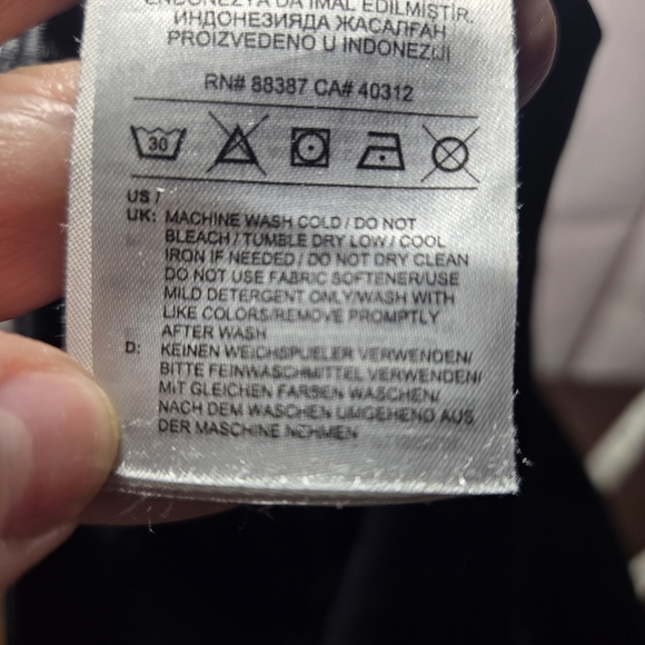 Adidas Climalite Black Leggings with Bold White Branding Womens Size Small - Picture 7 of 7